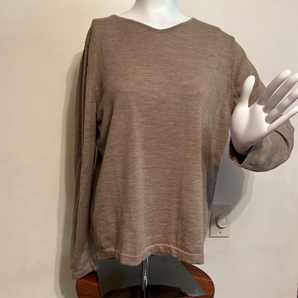 Country shop extra large Marino extra fine wool Sweater made in Italy